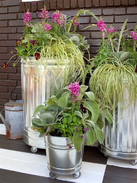 metal trash can grow box|growing in a trash can.